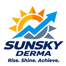 SUNSKY DERMA Rise. Shine. Achieve. trademark artwork