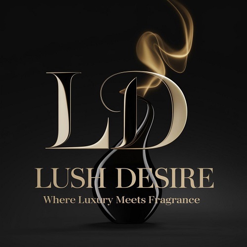 LD LUSH DESIRE WHERE LUXURY MEETS FRAGRANCE trademark artwork