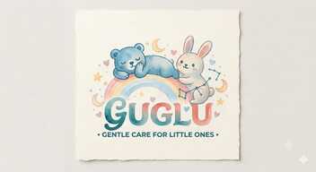 GUGLU " GENTLE CARE FOR LITTLE ONES " trademark artwork