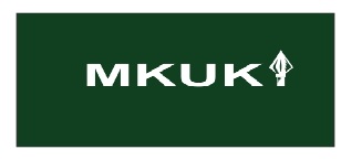 MKUKI consisting letter I stylized spearhead or arrowhead pointer pointing vertically upwards. trademark artwork