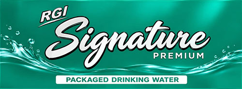 RGI SIGNATURE PREMIUM – PACKAGED DRINKING WATER trademark artwork