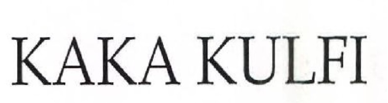 KAKA KULFI trademark artwork
