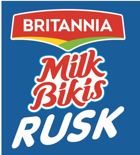 Britannia Milk Bikis Rusk trademark artwork