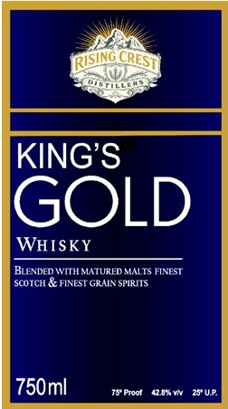KING’S GOLD WHISKY trademark artwork