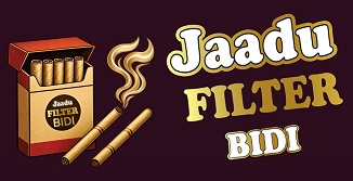 JAADU FILTER BIDI with bidi packet trademark artwork
