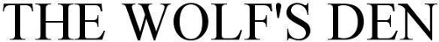 THE WOLF'S DEN trademark artwork