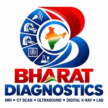 BHARAT DIAGNOSTICS MRI. CT SCAN. ULTRASOUND. DIGITAL X-RAY. LAB trademark artwork