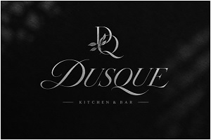 Dusque Kitchen & Bar (With Device Of DQ) trademark artwork