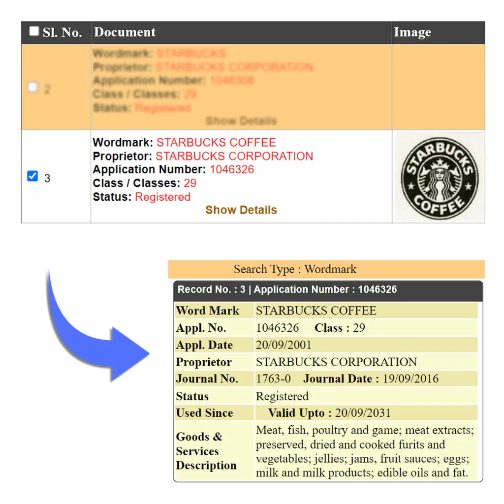 Device mark example starbucks