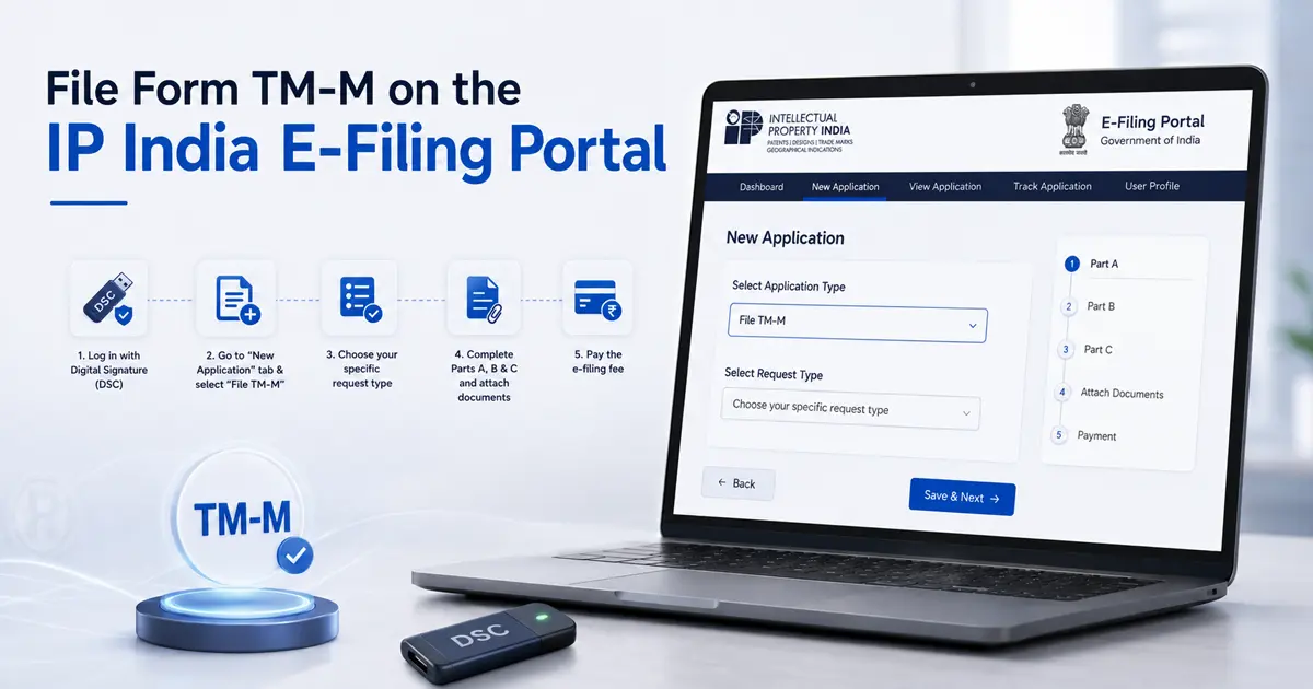 How to File Trademark Form TM-M: Purpose, Fees & Process