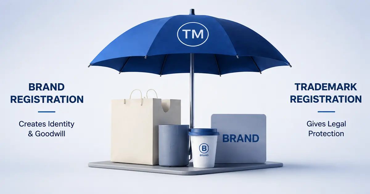 Difference Between Brand and Trademark in India