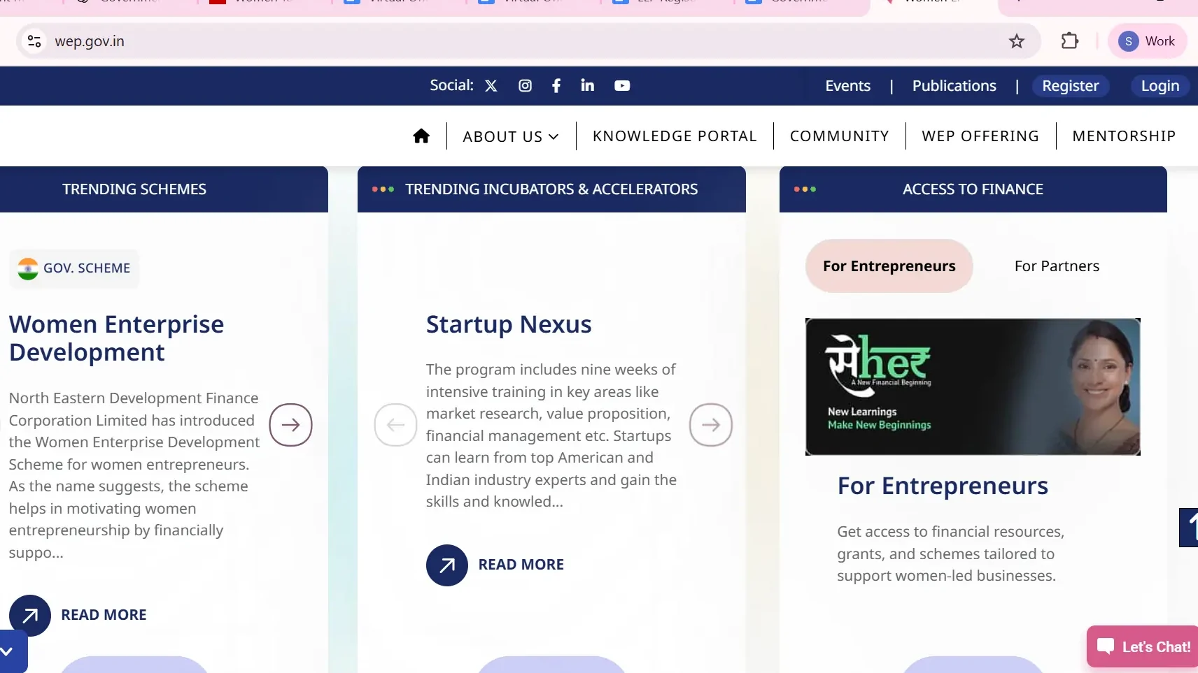 wep portal view